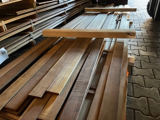 Ca. 77x Guyana Ipé Planken Geschaafd Country Grade, 15x90mm, lengte 40